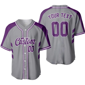 Tontons maillots de broderie à séchage rapide personnalisables pour hommes/femmes adultes jeunes enfants Baseball Softball grande taille respirant - Product Image 6