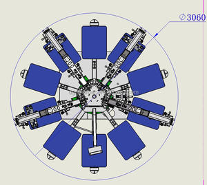 Đôi quay 4 màu 10 Bảng <span class=keywords><strong>t</strong></span>ự động <span class=keywords><strong>T</strong></span>-Shirt lụa màn hình thiế<span class=keywords><strong>t</strong></span> bị in ấn với đèn flash máy sấy - Product Image 4