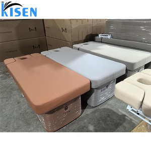 เตียงนวดปรับระดับไฟฟ้า Kisen พร้อมตู้เก็บของ สำหรับทำทรีทเมนต์หน้าและต่อขนตา เหมาะสำหรับร้านเสริมสวยและสปา - Product Image 2