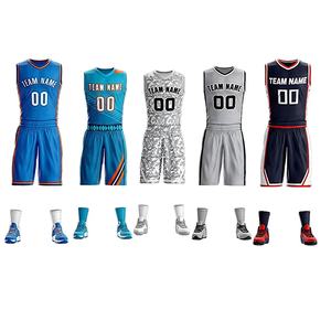 Reversible gewohnheit gestickte trikots basketball - Product Image 5