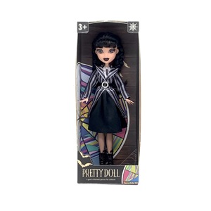 Figurine décorative Wednesday <span class=keywords><strong>Addams</strong></span> gothique en caoutchouc, tenue d'écolière, thème rave, non-jouet - Product Image 5