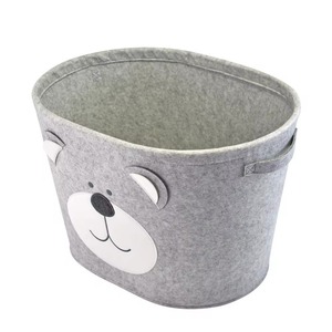 Cesto portaoggetti quadrato <span class=keywords><strong>in</strong></span> <span class=keywords><strong>feltro</strong></span> ricamato con animali dei cartoni animati, stile moderno, nuovo, senza formaldeide, <span class=keywords><strong>per</strong></span> dropshipping - Product Image 6