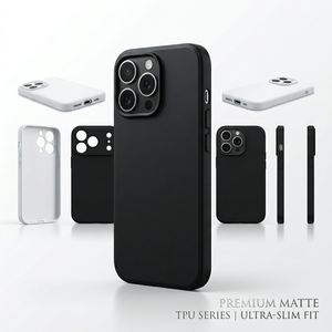 Coque de <span class=keywords><strong>téléphone</strong></span> chic en TPU mat pour iPhone 17 Pro Max, antidérapante, antichoc, toucher doux, anti-traces de doigts, fine, pour l'arrière du <span class=keywords><strong>téléphone</strong></span> - Product Image 1