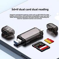 Lecteur de carte USB a / USB C 4.0 UHS-II SD TF double fente haute vitesse
