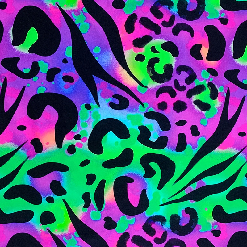 Colour leopard print
