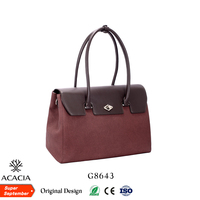 Nouveau sac fourre-tout en cuir PU de haute qualité de la marque Acacia pour femmes, sac à bandoulière décontracté durable avec fermeture à rabat