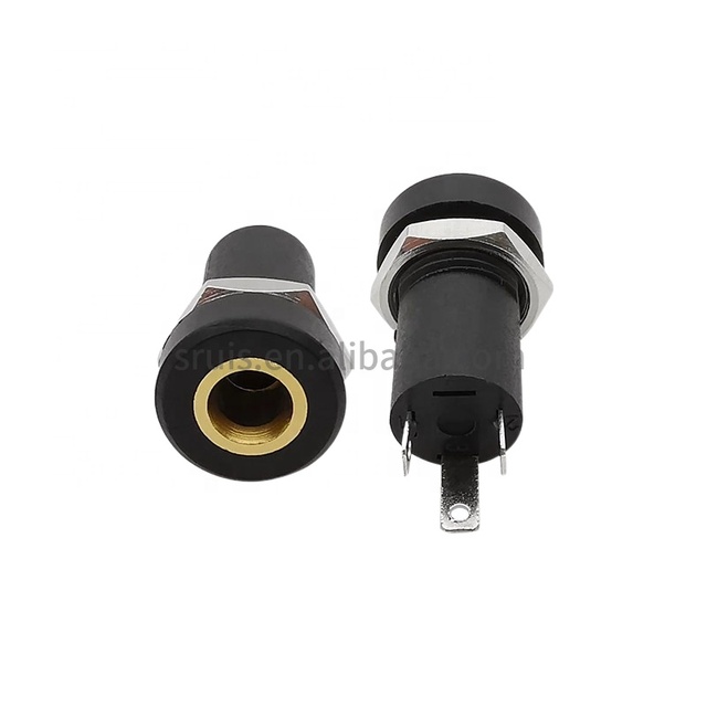 PJ-392A 3Pin 4Pin 3.5mm Audio Jack Socket Stereo Solder Panel Mount 3.5mm Headphone Female Socket Connector With Nut