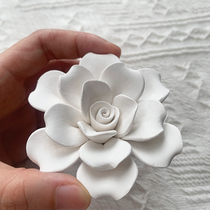 Wholesale Natural Ceramic <strong>Diffuser</strong> Cute Flower Aroma Stone air Freshener for <strong>Home</strong> and Car - Product Image 3