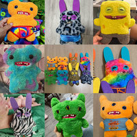 Peluche Monstre Criard Décompression, Mignon et Original, Pendentif Monstre Dent, Jouet pour Machine à Pinces, Boutique