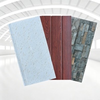 Panneaux muraux sandwich imperméables et ignifuges, panneaux composites métalliques isolés décoratifs pour villas, écoles, espaces de travail
