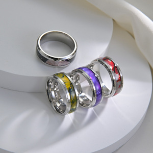 Bagues tendance en acier inoxydable plaqué or/argent multicolores pour hommes – Vente en gros à bas <span class=keywords><strong>prix</strong></span> et de haute qualité - Product Image 1