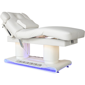 Lettino Massaggio Elettrico Regolabile Premium in Pelle PU Moderno per Salone, Servizio Ciglia, Estetica e Tatuaggi - Nero - Product Image 6