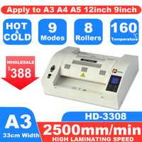 Vente chaude HD-3308 A3 Chine Fabricant Photographier Chaud et Froid Plastifieuse Machine À Plastifier