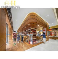 Comptoir d'exposition personnalisé en bois pour pharmacie, présentoir de vente au détail pour vitrine de pharmacie