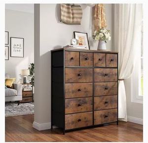 Mobilier moderne de salon personnalisé <span class=keywords><strong>Commode</strong></span> en bois à armature en métal de couleur nature avec poignées et 12 tiroirs - Product Image 3