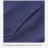 Automne hiver transfrontalier Joker veste manteau 100% coton couleur unie fermeture éclair à capuche Cardigan pour hommes femmes pull décontracté ample