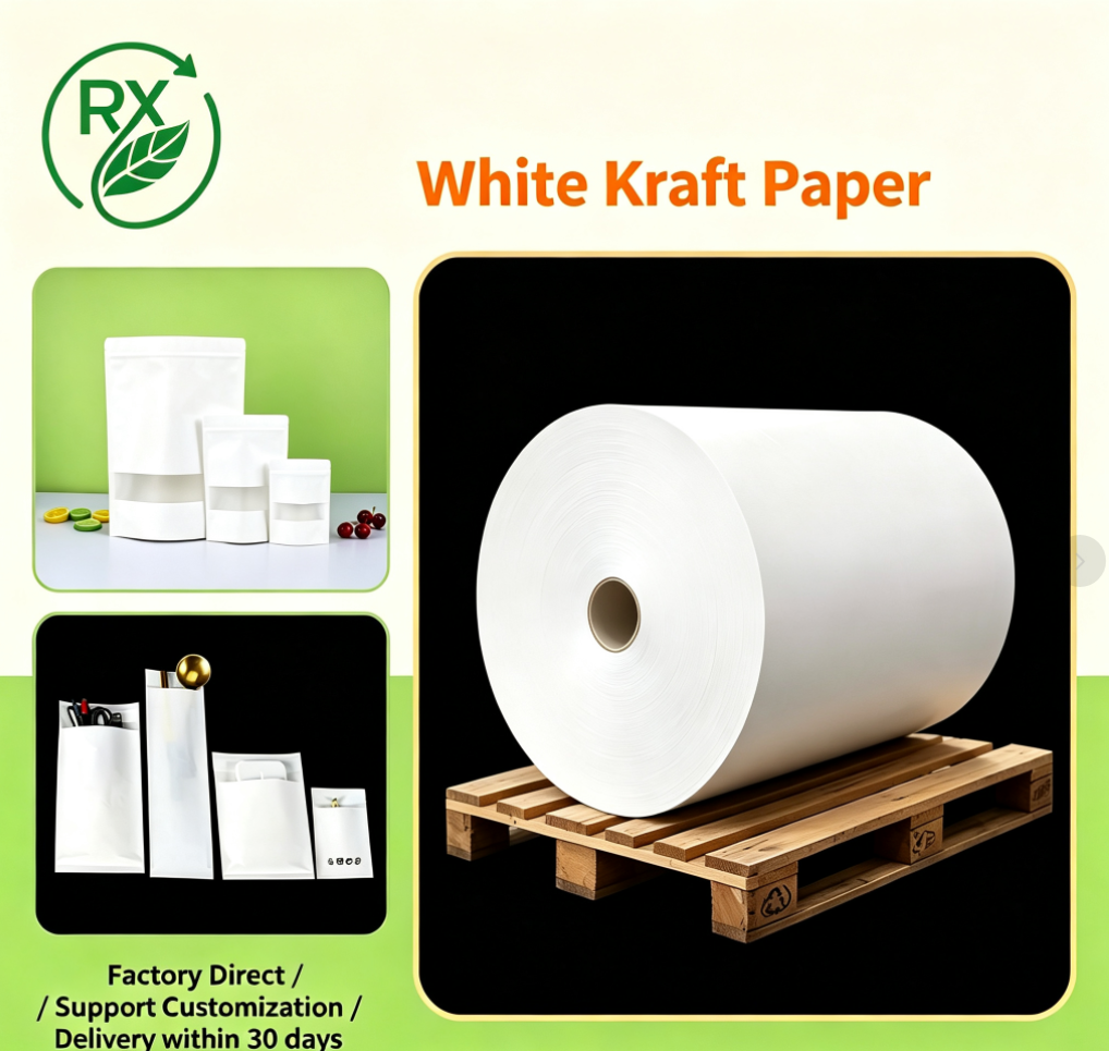 50gsm Nut Small Packaging Bag, Electronic Product Packaging protection Bag. Raw Material: White Kraft Paper.
