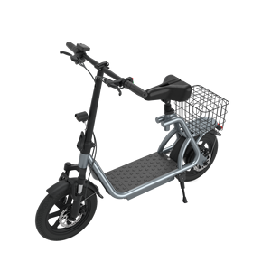 Scooter Eléctrico X12 Gris de 12 Pulgadas, Bicicleta de Reparto de Alimentos de Largo Alcance, Plegable, de Alta Velocidad, X12 - Product Image 3