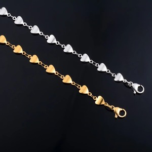 Bracelet Chaîne Cœur Délicat pour Femme en Acier Inoxydable, Bracelet de Cheville pour Dames et Filles, Bijou Cadeau, Accessoires - Product Image 6
