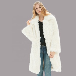 Abrigo largo de invierno para mujer con cierre de cremallera, nueva chaqueta de piel de <span class=keywords><strong>Cachemira</strong></span> peluda de peluche de lana de cordero, prendas de vestir tejidas - Product Image 4