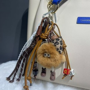 Porte-clés Pendentif Poupée Elfe en Peluche Forme 3D Faite à la Main en Cuir Artificiel Printemps 2025 Guangzhou - Product Image 2