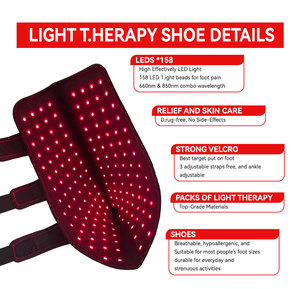 Zapatos de terapia de luz infrarroja Curación Uso en el hogar Zapatos de terapia de luz para aliviar el dolor de pies - Product Image 4