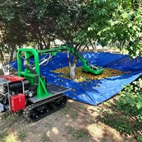 Tuin- en landbouwrupsbandenmachine, zelfrijdende fruitplukker, hoog rendement fruit schudder, kastanje- en dadelplokker
