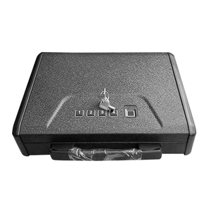 Coffre-fort antivol en acier avec serrure à empreintes digitales - Rangement portable pour <span class=keywords><strong>bijoux</strong></span>, argent liquide, sécurité automobile/domestique - Product Image 3