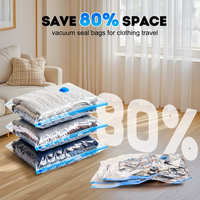 Sacs d'emballage en plastique Z-Factory Direct pour vêtements, sacs de rangement sous vide sans pompe