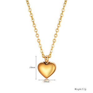 Collar con colgante de corazón abierto de acero inoxidable al por mayor, para cenizas de mascotas, botella de perfume, a la moda - Product Image 2