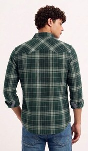 Camisa Oxford a Cuadros de Algodón para Hombre, Corte Slim Fit, Casual y Formal, Manga Larga, Calidad de Exportación, Ropa al por Mayor - Product Image 5