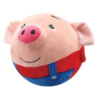 Balle de saut électrique pour animaux de compagnie à charge USB en peluche balle rebondissante musicale en peluche chien jouet grinçant balle vibrante vente en gros