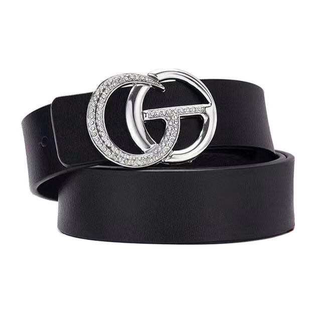 Дизайнерские ремни для женщин Роскошное качество с двойной цинковой пряжкой цвета никеля C может быть без никеля