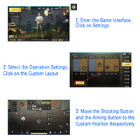 Vikor Palancas De Mando Para Celulares Para Ios Ps 4 Gamepads Pc inalámbrico Android Juego Mini Ps3 caja Gamepad