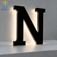 Lettres en métal rétroéclairées 3D LED personnalisables pour la publicité professionnelle, signalétique imperméable IP65 pour les entreprises, les commerces