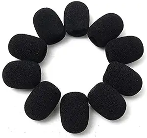 Los fabricantes de auriculares negro Mini Mic cubierta de espuma micrófono de solapa parabrisas estudio de grabación micrófono parabrisas