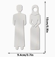 Nouvelle Arrivée Décoration Murale Miroir pour Salle de Prière, Décoration de Porte, Décorations Musulmanes du Ramadan, Décoration de la Maison pour le Festival de la Lune du Moyen-Orient