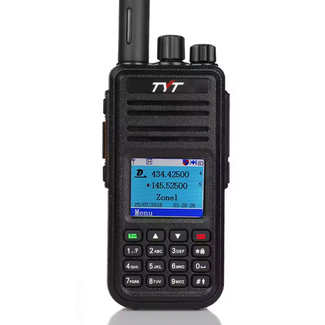 Digital Long Range Mobile for Radio FCC TYT MD-380 Walkie Talkie DMR VHF UHF Dual Band Portable Wireless Handheld Two-Way