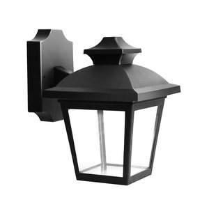 Applique da esterno IP44 nera, 1xE27, in policarbonato, 24,5x17x22,3 cm, ideale per illuminare giardini e spazi all'aperto. - Product Image 1