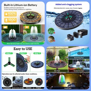 <span class=keywords><strong>Fontaine</strong></span> <span class=keywords><strong>solaire</strong></span> OTHC-036L, fabrication directe d'usine, OEM/ODM, lumières LED colorées, <span class=keywords><strong>batterie</strong></span> intégrée, <span class=keywords><strong>pompe</strong></span> rechargeable pour extérieur - Product Image 5