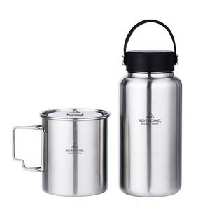 Échantillon Gratuit Bouteille d'Eau CE en Acier Inoxydable SUS304 à Large Ouverture pour Boire en Extérieur et Sport - Product Image 2