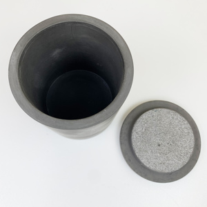 Portavelas de hormigón vacío mate redondo <span class=keywords><strong>gris</strong></span> <span class=keywords><strong>oscuro</strong></span> de cemento ecológico más popular con tapa - Product Image 3