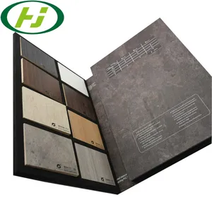 Display Rack Granite Wooden Board for Magnetic Box Packaging Tile Sample Folder Display Custom Design Mosaic Marble Ring Binder