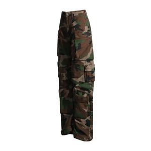 Nuevo camuflaje suelto de alta calidad logotipo personalizado 6 bolsillos hombres <span class=keywords><strong>Milita</strong></span> pantalones de carga apilados masculinos - Product Image 5