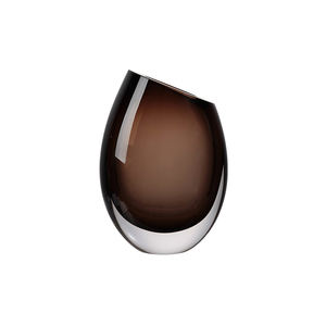 Moderno Florero de Vidrio Dorado con Burbujas Sopladas para Decoración del Hogar, con Funda para Botella de Agua, Dos Opciones de Tamaño y Color - Product Image 4