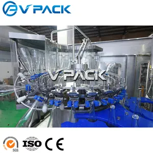 Automatic Beer Glass Bottle Wine Filling Machine 3 In 1 Alcohol Bottle Filling And Capping Machine Liquor Bottling Line