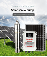 Pompe submersible photovoltaïque solaire DC en acier inoxydable pour puits profond, pour l'irrigation agricole, contrôle entièrement automatique