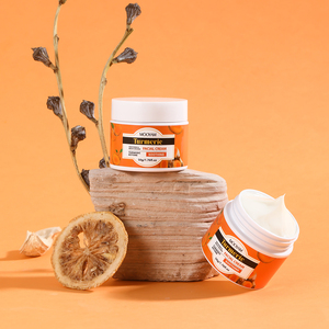Crema hidratante y calmante de cúrcuma de marca privada OEM para el rostro, que calma la piel y proporciona humectación e hidratación, 50g - Product Image 6