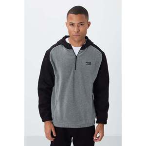 Sudadera de hombre de forro polar de ajuste estándar Ruby Grey Melange - 88300 - Gb melange - Product Image 1
