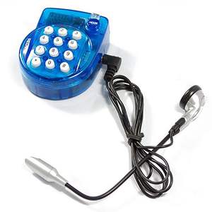 Téléphone fixe <span class=keywords><strong>portable</strong></span> mini filaire en gros, avec casque, cadran à boutons, recomposition rapide, petit téléphone pour conférence de bureau, bleu - Product Image 3